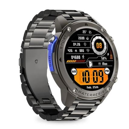 Aligator AW12BK - inteligentné hodinky Watch s GPS, 500 mAh batéria, IP69K, čierne