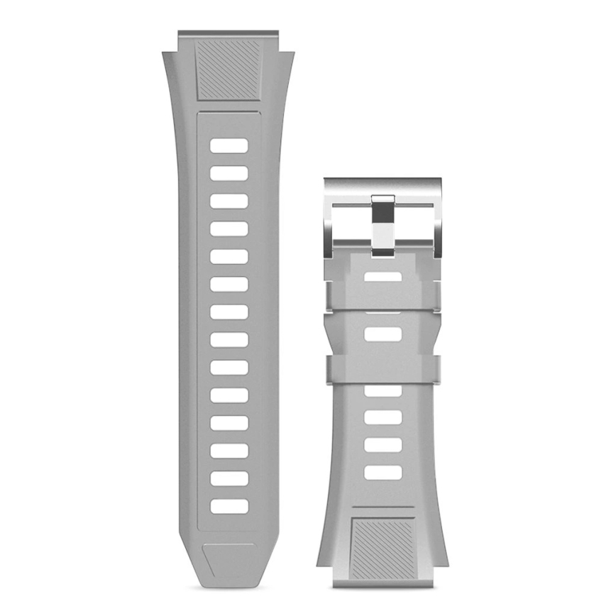 Aligator AW12SR - Inteligentné hodinky Watch GPS 500 mAh IP69K strieborné