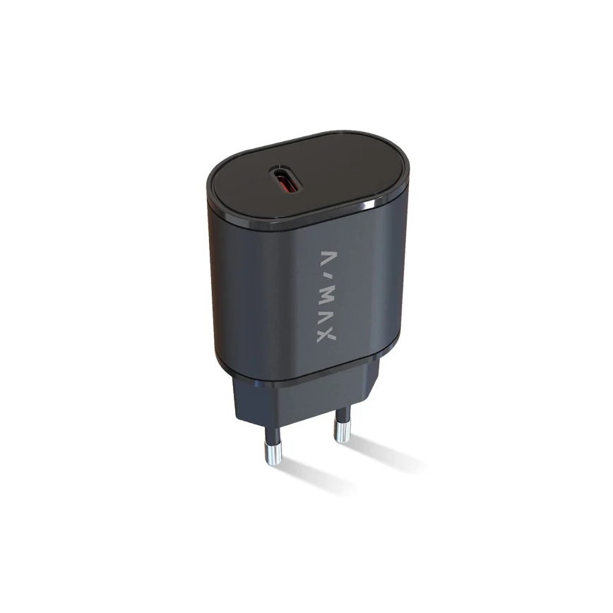 Aligator AX0002V - Rýchlonabíjací adaptér A-MAX Power Delivery 20W USB-C čierny