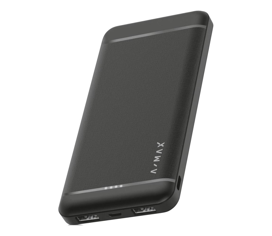 Aligator AX0003 - Powerbanka A-MAX 10000 mAh 3,7V čierna AX0003