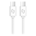 Aligator DATKP55 - USB kábel USB-C / USB-C 65W Power Delivery 0,5 m biely