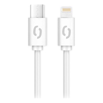 Aligator DATKP57 - USB kábel USB-C / Lightning, 30 W Power Delivery (PD), 0,5 m, biely