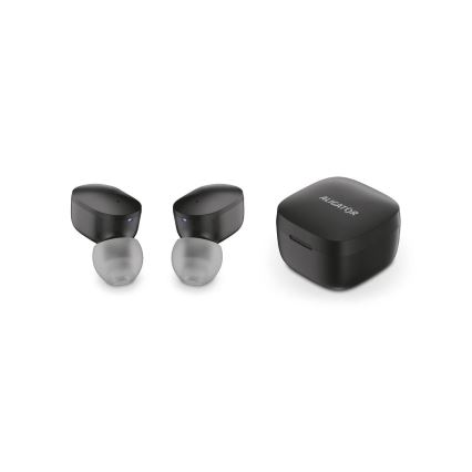 Aligator TWS05 - Bezdrôtové slúchadlá Pods LITE 200 mAh + 2x 30 mAh čierne
