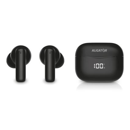 Aligator TWS06 - Bezdrôtové slúchadlá Pods PRO 3, 200 mAh + 2x 30 mAh, čierne