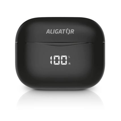 Aligator TWS06 - Bezdrôtové slúchadlá Pods PRO 3 200 mAh + 2x 30 mAh IP30 čierne