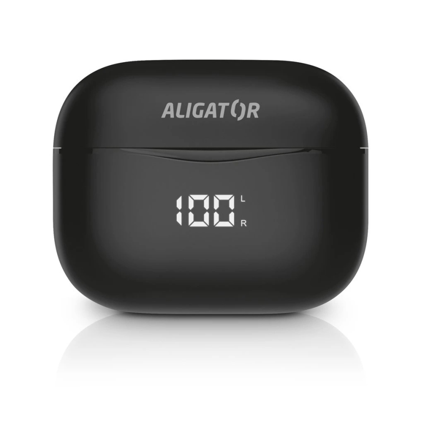 Aligator TWS06 - Bezdrôtové slúchadlá Pods PRO 3 200 mAh + 2x 30 mAh IP30 čierne