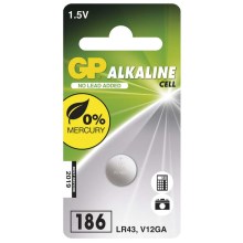 Alkalická batéria gombíková LR43 GP ALKALINE 1,5V/70 mAh