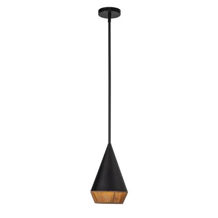 Alora Mood - Luster na tyči DAPHNE 1xE27/60W/230V pr. 18,1 cm čierna/hnedá