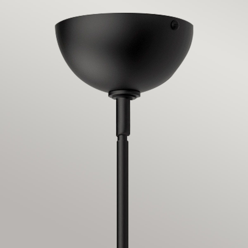 Alora Mood - Luster na tyči JUDE 1xE27/60W/230V čierna