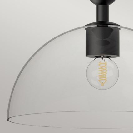 Alora Mood - Luster na tyči JUDE 1xE27/60W/230V čierna