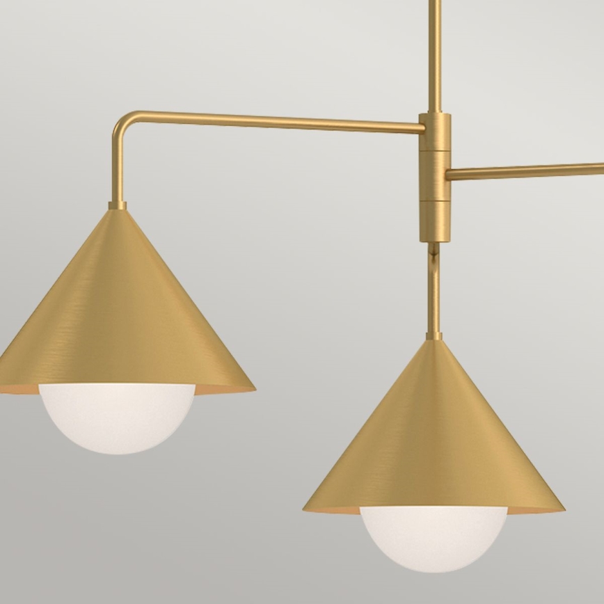 Alora Mood - Luster na tyči REMYCK 3xE27/60W/230V zlatý
