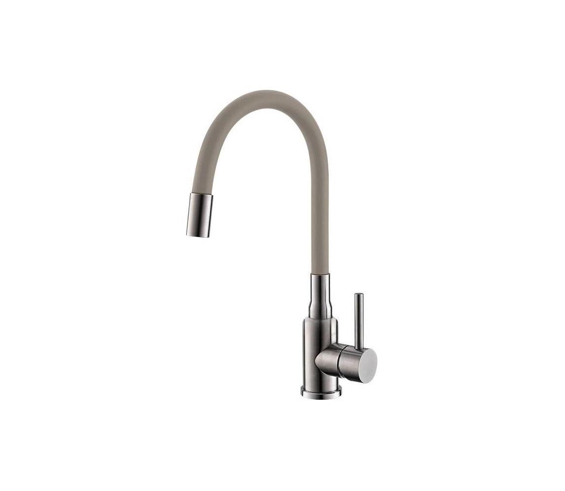 ALVEUS 1144429-Drezová batéria s flexibilným ramienkom MINTAS 34 cm nerez/béžová 1144429