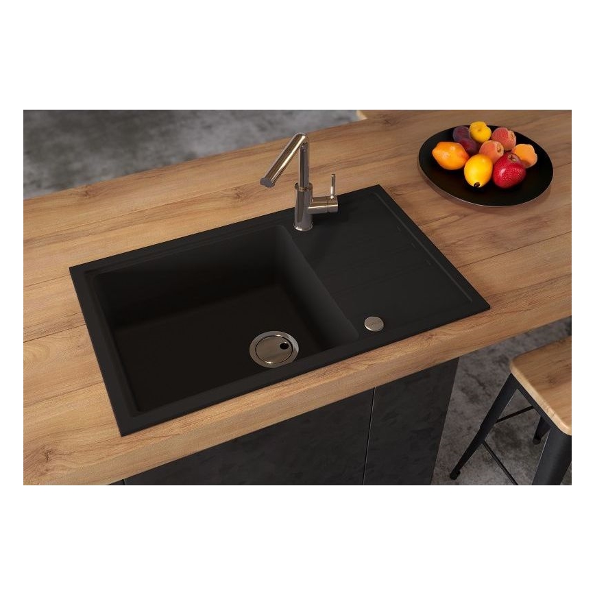 ALVEUS 1149117 - Kuchynský drez INTERMEZZO 78x48 cm granit/čierna
