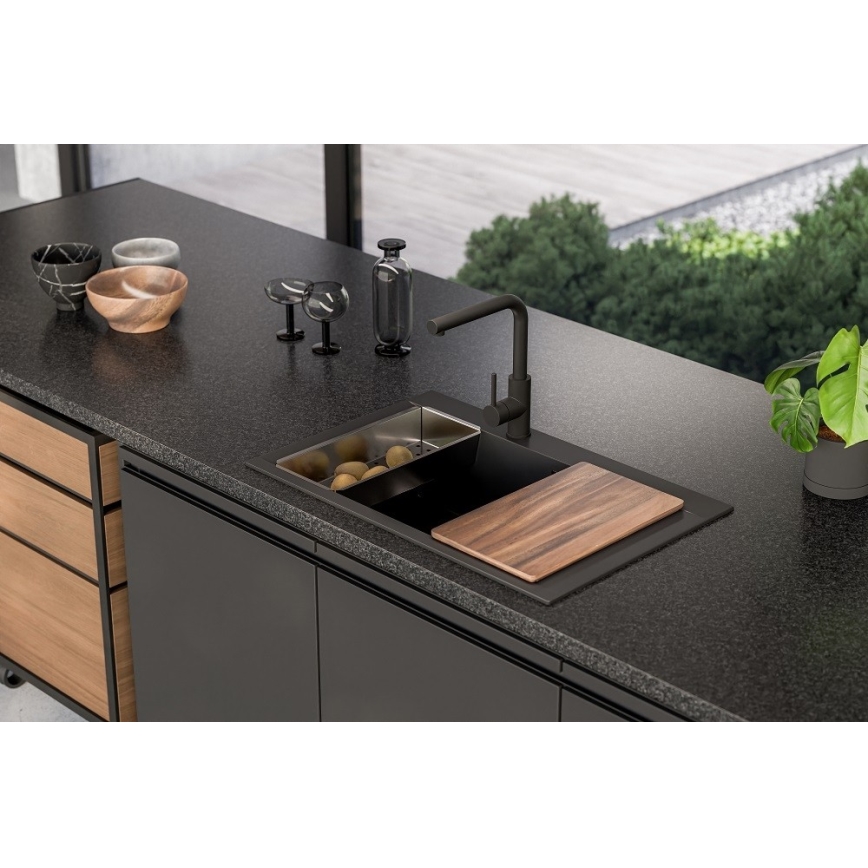 ALVEUS 1149304 - Kuchynský drez PURE 79x51,5 cm granit/čierna