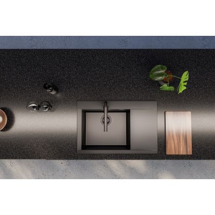 ALVEUS 1149305 - Kuchynský drez PURE 79x51,5 cm granit/čierna