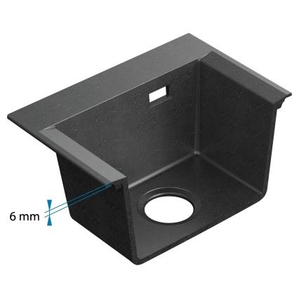 ALVEUS 1149502 - Kuchynský drez PURE 79 x 51,5 cm granit/antracit