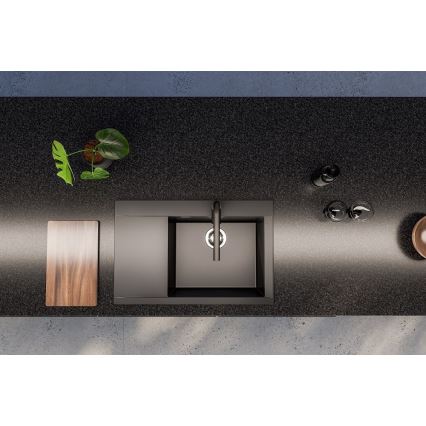 ALVEUS 1149503 - Kuchynský drez PURE 79x51,5 cm granit/čierna