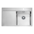 ALVEUS 1149516 - Kuchynský drez PURE 79x52,5 cm satin, pravé prevedenie + sifón s rýchlouzáverom