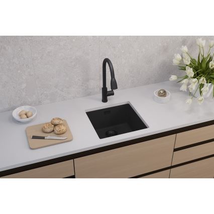 ALVEUS 1150048 - Kuchynský drez OMNI 45x45 cm granit/čierna