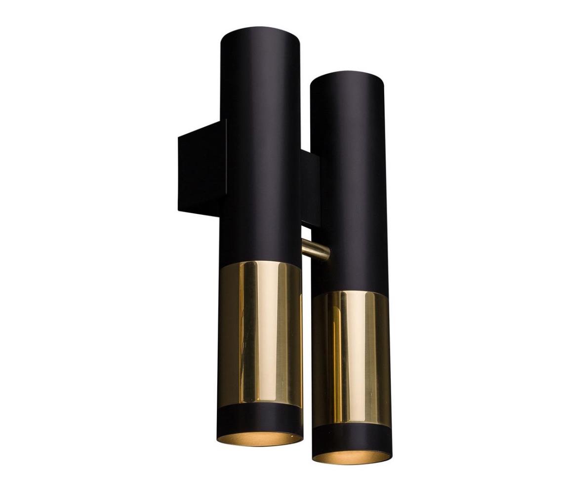 - 8360 - Nástenné svietidlo KAVOS 2xGU10/15W/230V čierna