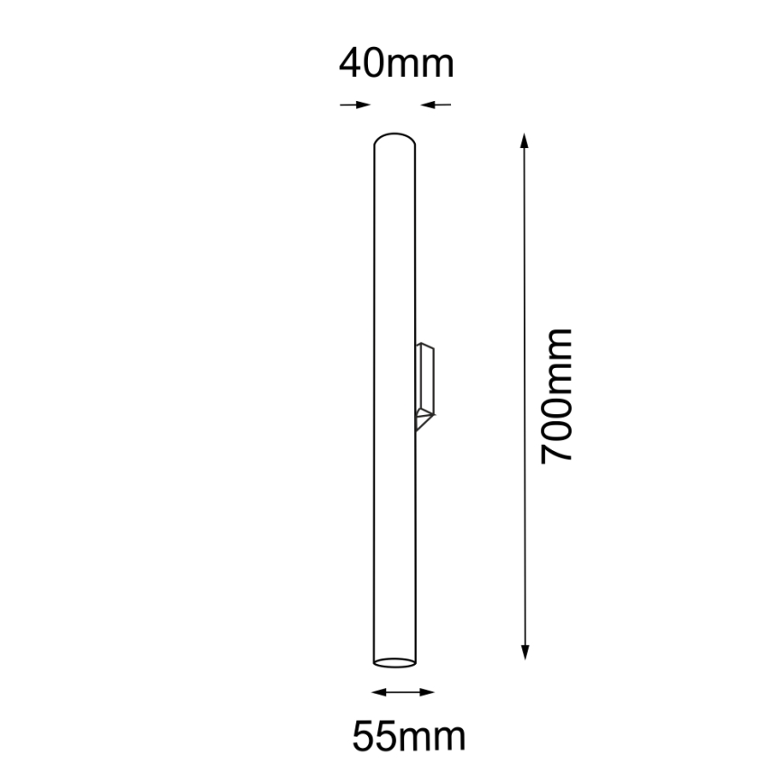 Amplex - Nástenné svietidlo 2xGU10-MR11/15W/230V biela/mosadz