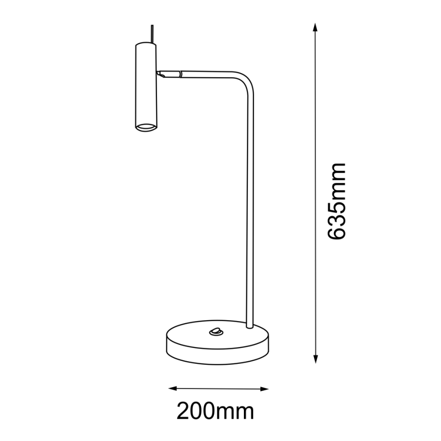 Amplex - Stolná lampa 1xGU10/15W/230V biela