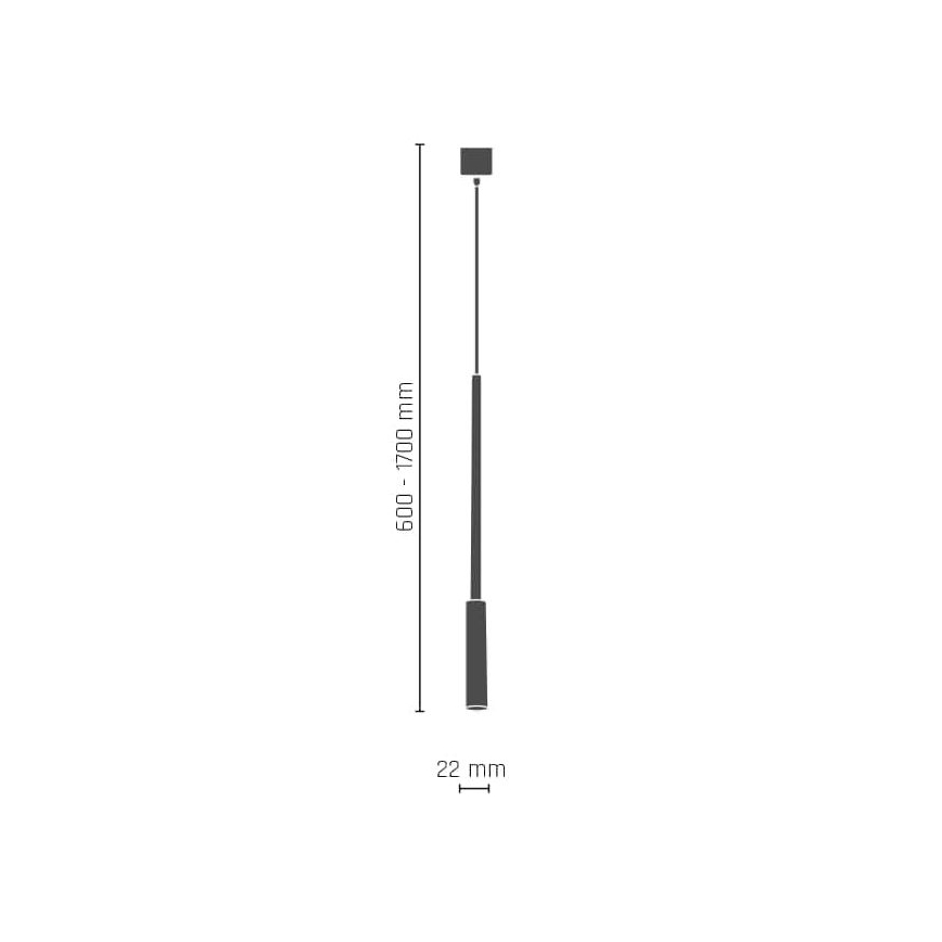 Amplex - Luster na tyči 1xG9/10W/230V