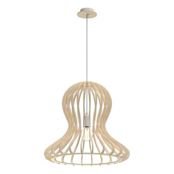 Amplex - Závesný luster na lanku 1xE27/20W/230V béžový
