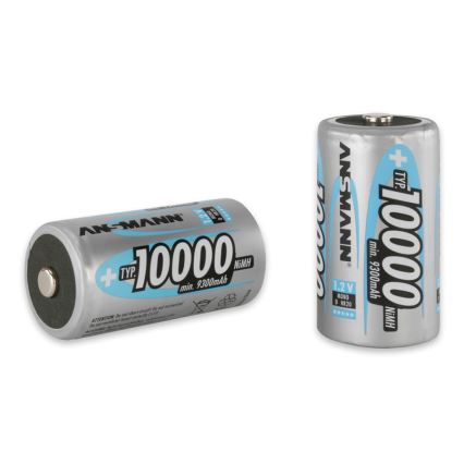 Ansmann 06549 Mono D - 2ks nabíjacia batéria D NiMH/1,2V/1000mAh