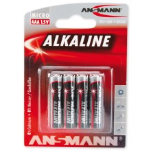 Ansmann 09630 LR03 AAA RED - 4ks alkalická batéria 1,5V