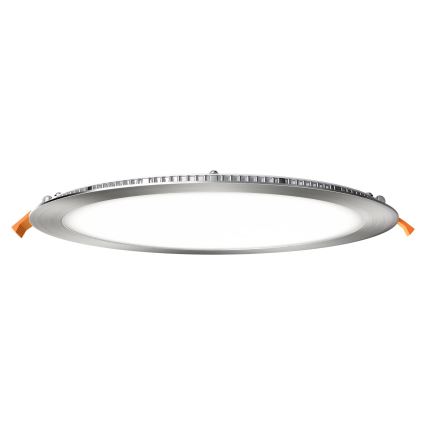 APLED - LED Kúpeľňové podhľadové svietidlo RONDO LED/24W/230V IP40 pr. 30 cm matný chróm