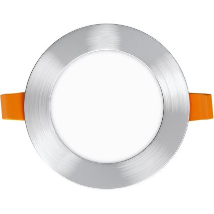 APLED - LED Kúpeľňové podhľadové svietidlo RONDO LED/6W/230V IP40 pr. 12 cm matný chróm