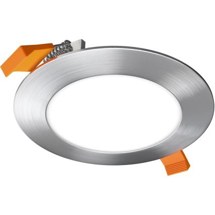 APLED - LED Kúpeľňové podhľadové svietidlo RONDO LED/6W/230V IP40 pr. 12 cm matný chróm