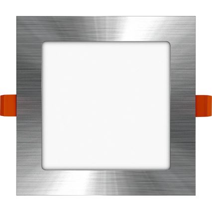 APLED - LED Kúpeľňové podhľadové svietidlo SQUARE LED/12W/230V IP40 17x17 cm matný chróm
