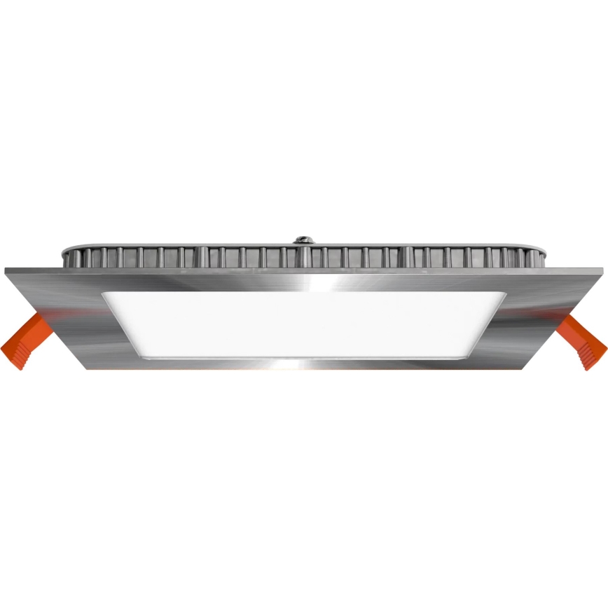 APLED - LED Kúpeľňové podhľadové svietidlo SQUARE LED/12W/230V IP40 17x17 cm matný chróm