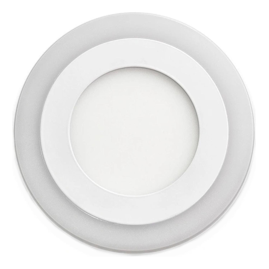 APLED - LED Kúpeľňové podhľadové svietidlo RONDO DUO LED/4W + LED/12W/230V IP41 3000/4000K pr. 19,5 cm biela