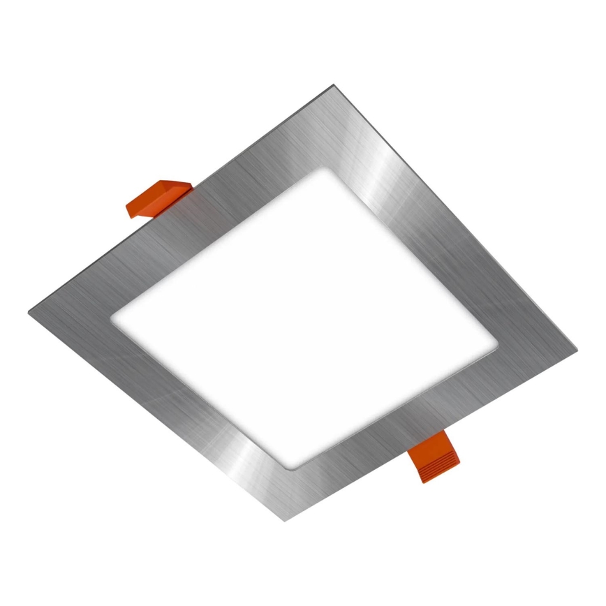 APLED - LED Kúpeľňové podhľadové svietidlo SQUARE LED/12W/230V IP40 17x17 cm matný chróm