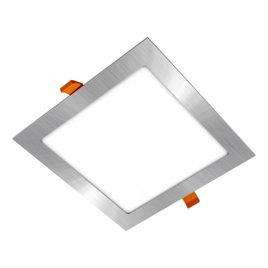 APLED - LED Kúpeľňové podhľadové svietidlo SQUARE LED/18W/230V IP40 22x22 cm matný chróm