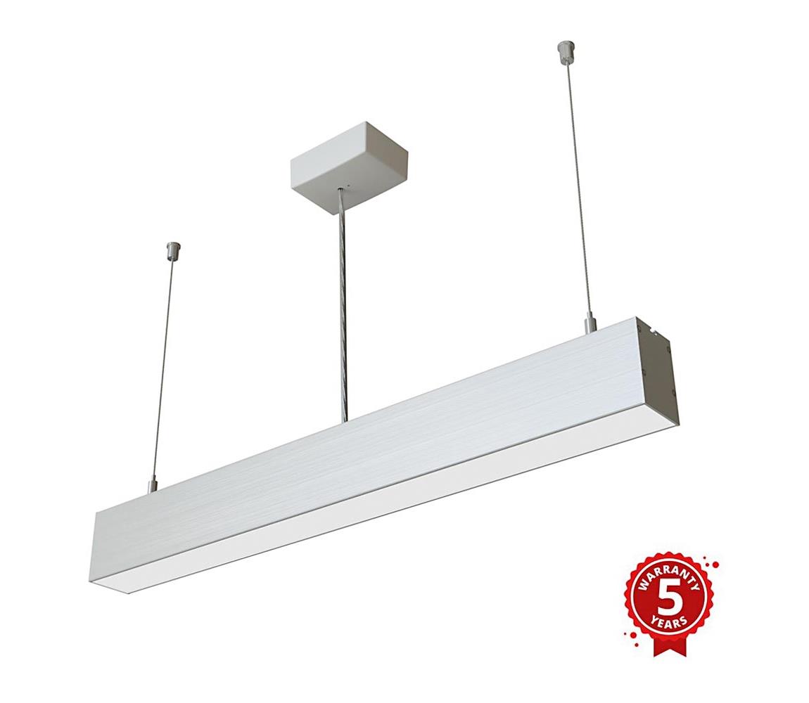 APLED - LED Luster na lanku LOOK LED/23W/230V 4000K 60 cm strieborná 20754