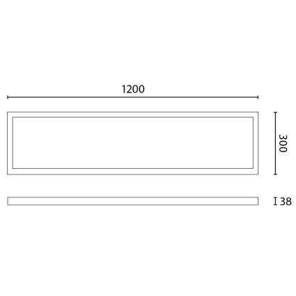 APLED - LED Panel QUADRA LED/48W/230V IP41 120x30cm