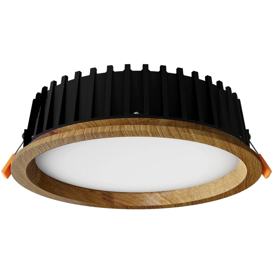 APLED - LED Podhľadové svietidlo RONDO WOODLINE LED/12W/230V 3000K pr. 20 cm dub masív