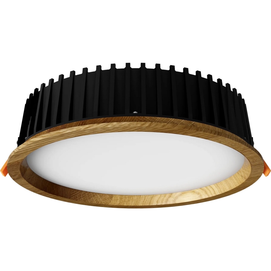 APLED - LED Podhľadové svietidlo RONDO WOODLINE LED/18W/230V 3000K pr. 26 cm dub masív