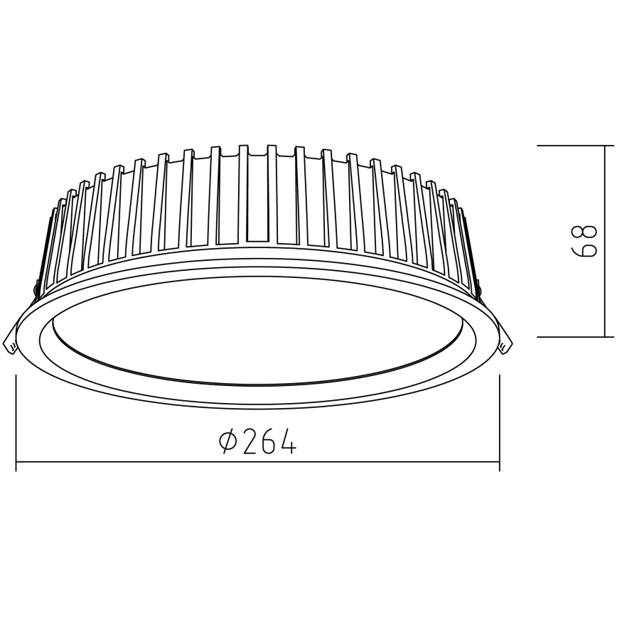 APLED - LED Podhľadové svietidlo RONDO WOODLINE LED/18W/230V 3000K pr. 26 cm dub masív
