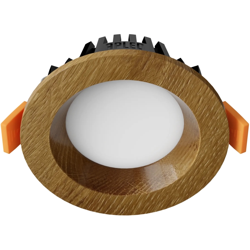APLED - LED Podhľadové svietidlo RONDO WOODLINE LED/3W/230V 3000K pr. 9 cm dub masív