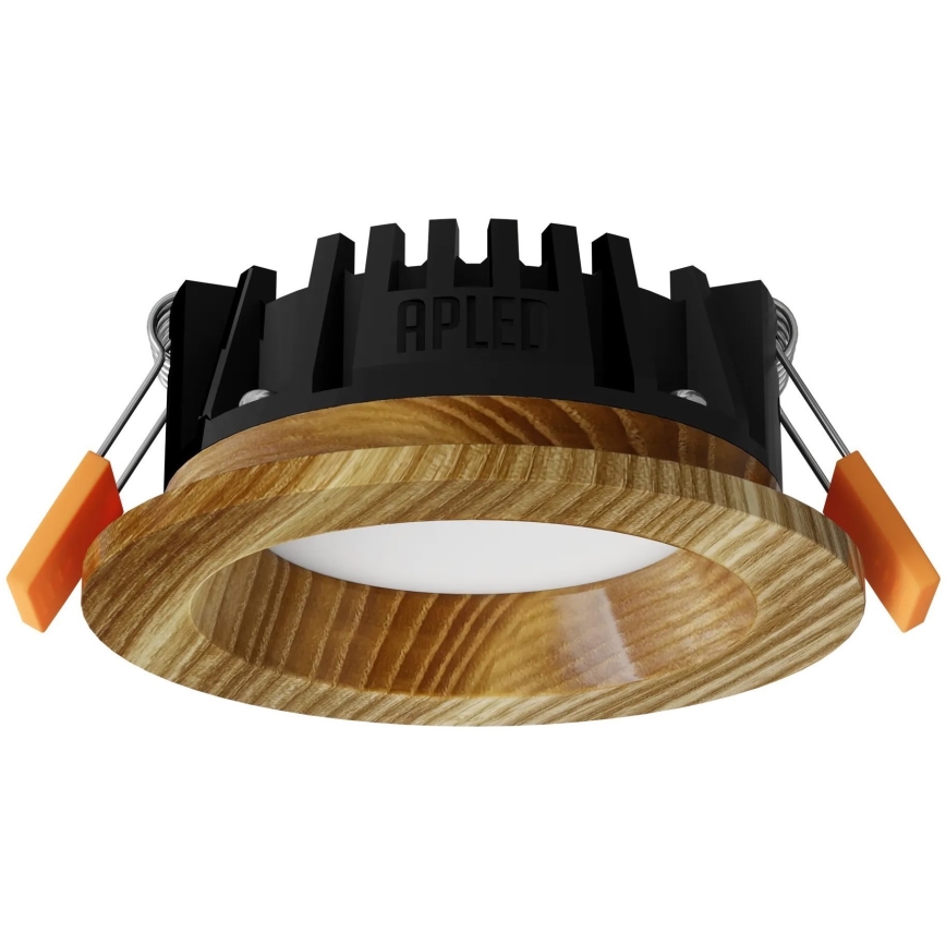APLED - LED Podhľadové svietidlo RONDO WOODLINE LED/3W/230V 3000K pr. 9 cm jaseň masív