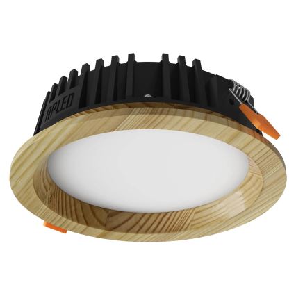 APLED - LED Podhľadové svietidlo RONDO WOODLINE LED/6W/230V 3000K pr. 15 cm borovica masív