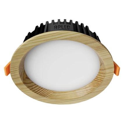 APLED - LED Podhľadové svietidlo RONDO WOODLINE LED/6W/230V 3000K pr. 15 cm borovica masív