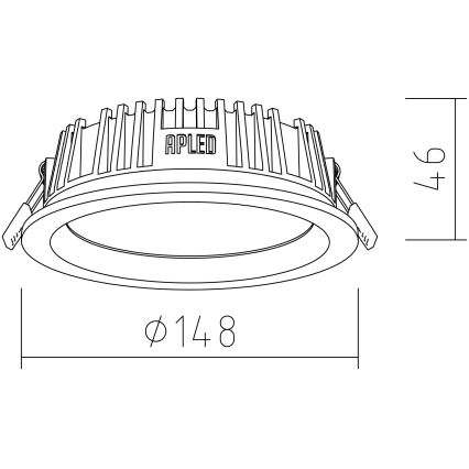 APLED - LED Podhľadové svietidlo RONDO WOODLINE LED/6W/230V 3000K pr. 15 cm borovica masív