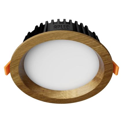 APLED - LED Podhľadové svietidlo RONDO WOODLINE LED/6W/230V 4000K pr. 15 cm dub masív