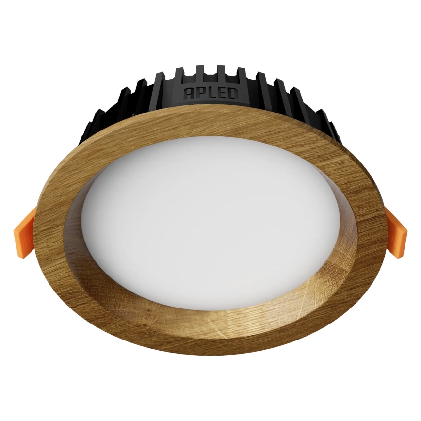 APLED - LED Podhľadové svietidlo RONDO WOODLINE LED/6W/230V 4000K pr. 15 cm dub masív
